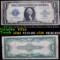 1923 $1 large size Blue Seal Silver Certificate, Signatures of Woods & White Grades vf+