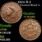 1834 N-3 Coronet Head Large Cent 1c Grades vf details