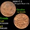 1808 C-3 Draped Bust Half Cent 1/2c Grades vg details