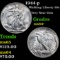 1944-p Walking Liberty Half Dollar 50c Grades Choice+ Unc