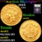 ***Auction Highlight*** 1860 Three Dollar Gold 3 Graded BU+ By USCG (fc)