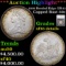 ***Auction Highlight*** 1836 Reeded Edge GR-12 Capped Bust Half Dollar 50c Graded xf45 details By SE