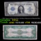 1923 $1 large size Blue Seal Silver Certificate, Signatures of Woods & White Grades vf+