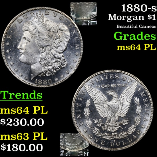 1880-s Morgan Dollar $1 Grades Choice Unc PL