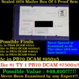 ***Auction Highlight*** Original sealed box 5- 1976 United States Mint Proof Sets (fc)