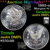 ***Auction Highlight*** 1885-o Morgan Dollar $1 Graded ms64 DMPL By SEGS (fc)