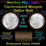 ***Auction Highlight*** 1879 & CC Uncirculated Morgan Dollar Shotgun Roll (fc)