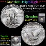 *HIGHLIGHT OF NIGHT* 1923-p TOP POP Standing Liberty Quarter 25c Graded ms67 FH By SEGS (fc)