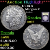 ***Auction Highlight*** 1896-s Morgan Dollar $1 Graded Select AU By USCG (fc)