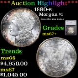 ***Auction Highlight*** 1880-s Morgan Dollar $1 Graded ms67+ By SEGS (fc)