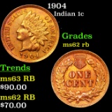 1904 Indian Cent 1c Grades Select Unc RB