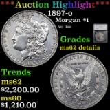 ***Auction Highlight*** 1897-o Morgan Dollar $1 Graded ms62 details By SEGS (fc)