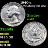 1940-s Washington Quarter 25c Grades GEM+ Unc