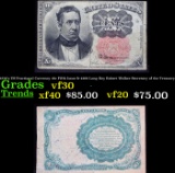 1870's US Fractional Currency 10c Fifth Issue fr-1308 LonG Key Robert Walker Secretary of the Treas
