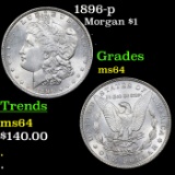 1896-p Morgan Dollar $1 Grades Choice Unc