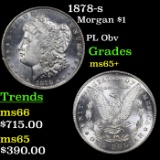 1878-s Morgan Dollar $1 Grades GEM+ Unc