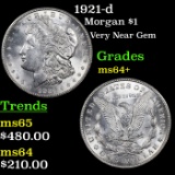 1921-d Morgan Dollar $1 Grades Choice+ Unc