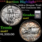 ***Auction Highlight*** 1926-s Oregon Trail Old Commem Half Dollar 50c Graded ms67 By SEGS (fc)