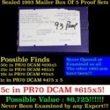 ***Auction Highlight*** Original sealed box 5- 1993 United States Mint Proof Sets (fc)