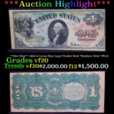 ***Auction Highlight*** **Star Note** 1869 $1 Large Size Legal Tender Note 