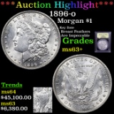 ***Auction Highlight*** 1896-o Morgan Dollar $1 Graded Select+ Unc By USCG (fc)