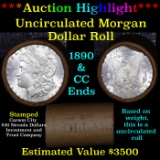 ***Auction Highlight*** 1890 & CC Uncirculated Morgan Dollar Shotgun Roll (fc)