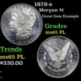 1879-s Morgan Dollar $1 Grades GEM Unc PL