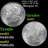 1878-p 7/8tf vam 41B 7/7 TF I5 R6 Morgan Dollar $1 Grades Select Unc