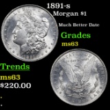 1891-s Morgan Dollar $1 Grades Select Unc