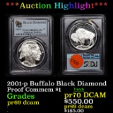 Proof ***Auction Highlight*** 2001-p Buffalo Black Diamond Modern Commem Dollar $1 Graded pr69 dcam