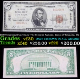 1929 $5 National Currency 'The Security-First Natioanl Bank Of Towanda, PA ' Grades vf++