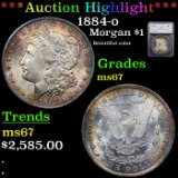 ***Auction Highlight*** 1884-o Morgan Dollar $1 Graded ms67 By SEGS (fc)