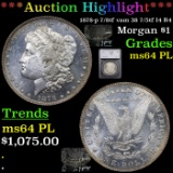 ***Auction Highlight*** 1878-p 7/8tf vam 38 7/5tf I4 R4 Morgan Dollar $1 Graded ms64 PL By SEGS (fc)