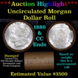 ***Auction Highlight*** 1889 & CC Uncirculated Morgan Dollar Shotgun Roll (fc)