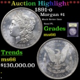 ***Auction Highlight*** 1891-o Morgan Dollar $1 Graded GEM+ Unc By USCG (fc)