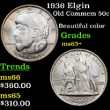 1936 Elgin Old Commem Half Dollar 50c Grades GEM+ Unc