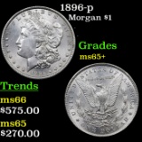 1896-p Morgan Dollar $1 Grades GEM+ Unc