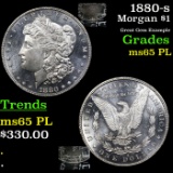 1880-s Morgan Dollar $1 Grades GEM Unc PL