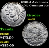 1938-d Arkansas Old Commem Half Dollar 50c Grades GEM+ Unc