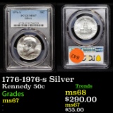 PCGS 1776-1976-s Silver Kennedy Half Dollar 50c Graded ms67 By PCGS