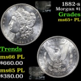 1882-s Morgan Dollar $1 Grades GEM+ PL