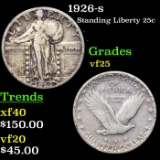 1926-s Standing Liberty Quarter 25c Grades vf+