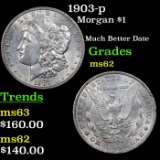 1903-p Morgan Dollar $1 Grades Select Unc