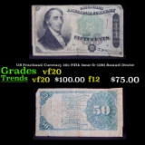 US Fractional Currency 50c Fifth Issue fr-1380 Samuel Dexter Grades vf, very fine