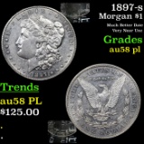 1897-s Morgan Dollar $1 Grades Choice AU/BU Slider PL