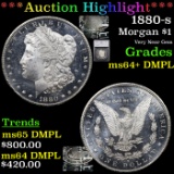 ***Auction Highlight*** 1880-s Morgan Dollar $1 Graded ms64+ DMPL By SEGS (fc)