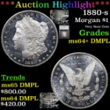 ***Auction Highlight*** 1880-s Morgan Dollar $1 Graded ms64+ DMPL By SEGS (fc)