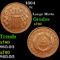 1864 Two Cent Piece 2c Grades xf