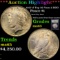 *HIGHLIGHT OF NIGHT* 1927-d Top 50 Vam 2 DDO Peace Dollar $1 Graded GEM Unc By USCG (fc)