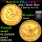***Auction Highlight*** 1861 New Rev Gold Liberty Quarter Eagle $2 1/2 Graded Select Unc By USCG (fc